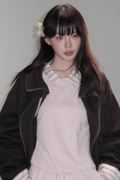 Brilliant Season Sweatshirt Skirt Set-Up