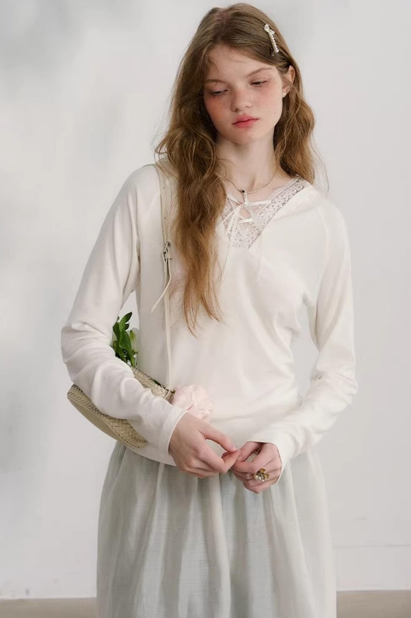 Morning Light Lace Knit Top