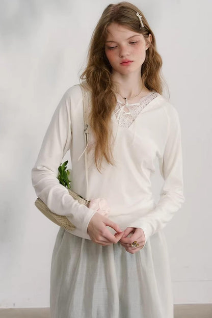 Morning Light Lace Knit Top