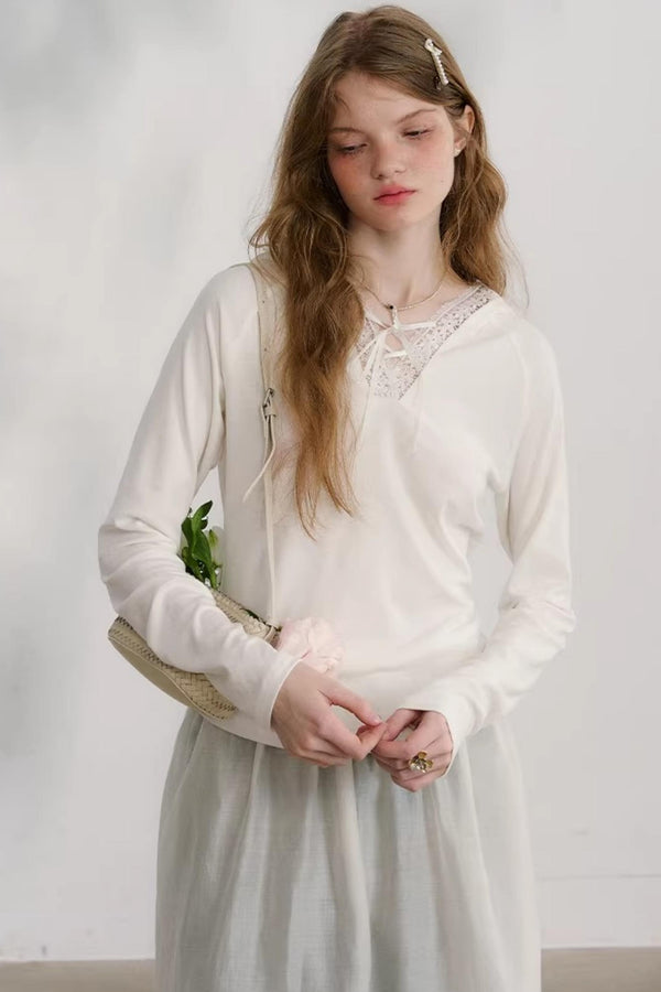 Morning Light Lace Knit Top