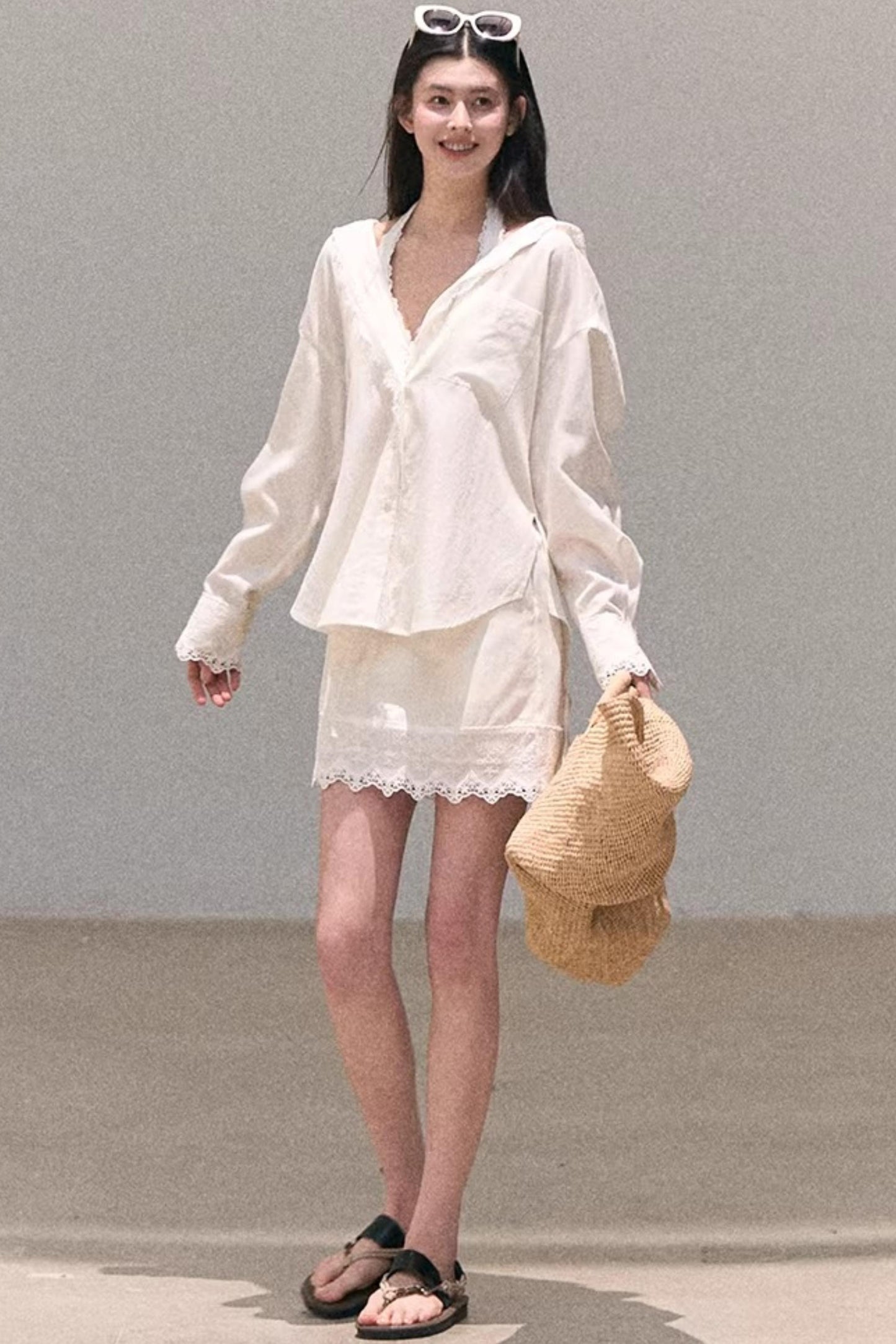 Lace-Trimmed Halter Camisole