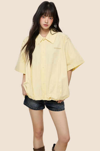 Retro Summer Short-Sleeve Shirt
