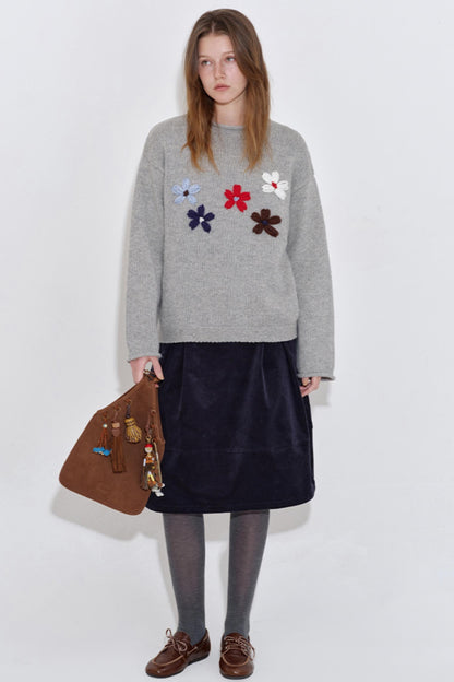 Three-Dimensional Floral Top