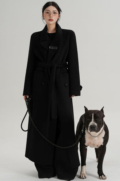 Temperament Long Wool Coat