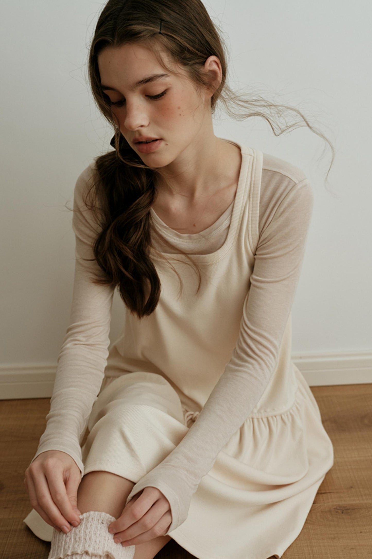 Soft Wool Blend Long-Sleeved Inner Top