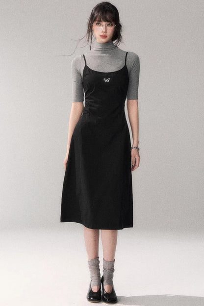 Retro Cotton A-Line Dress