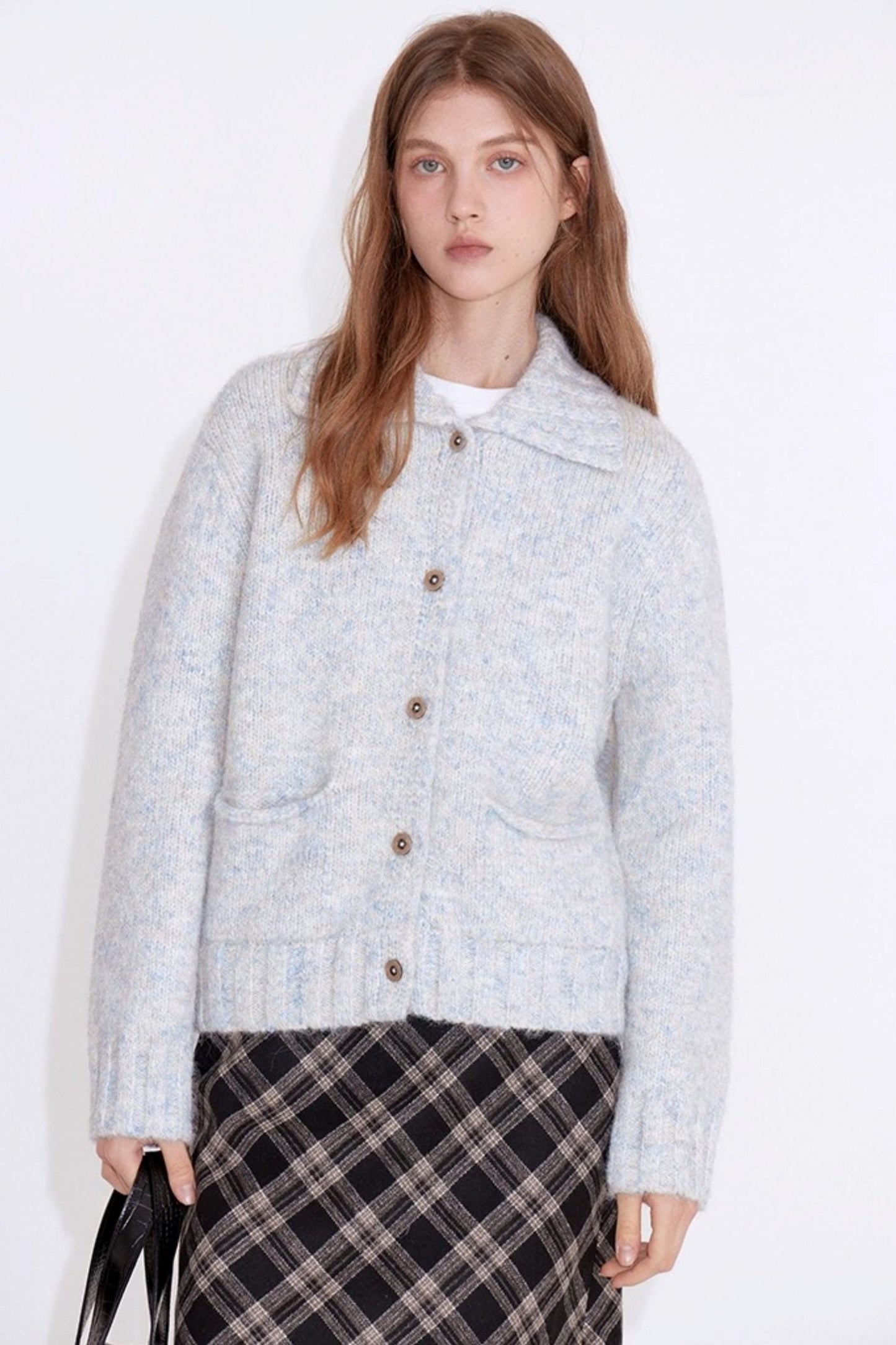 Velvet Wood Grain Cardigan