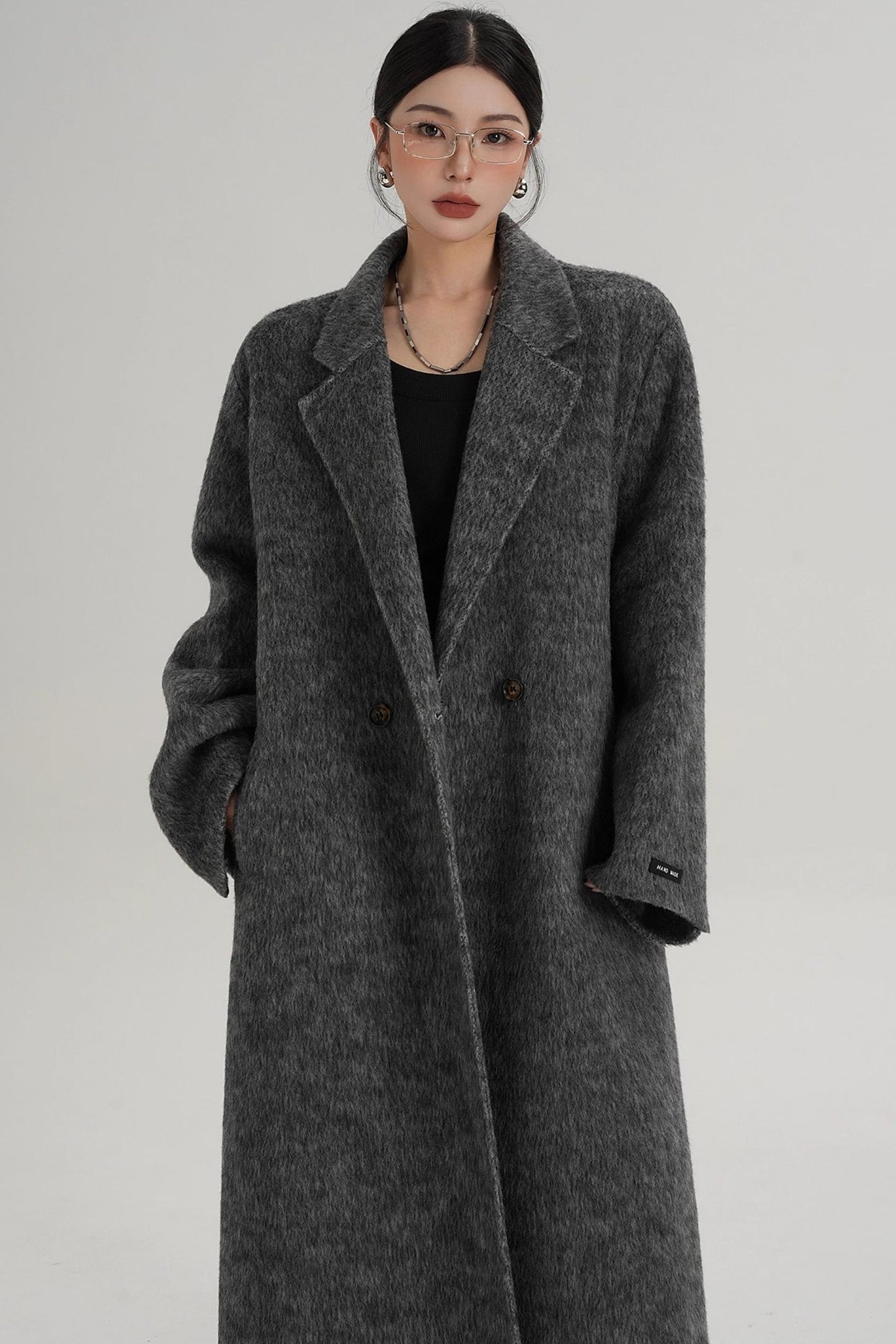 Elegant Double-Sided Wool Coat