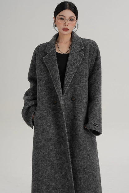 Elegant Double-Sided Wool Coat