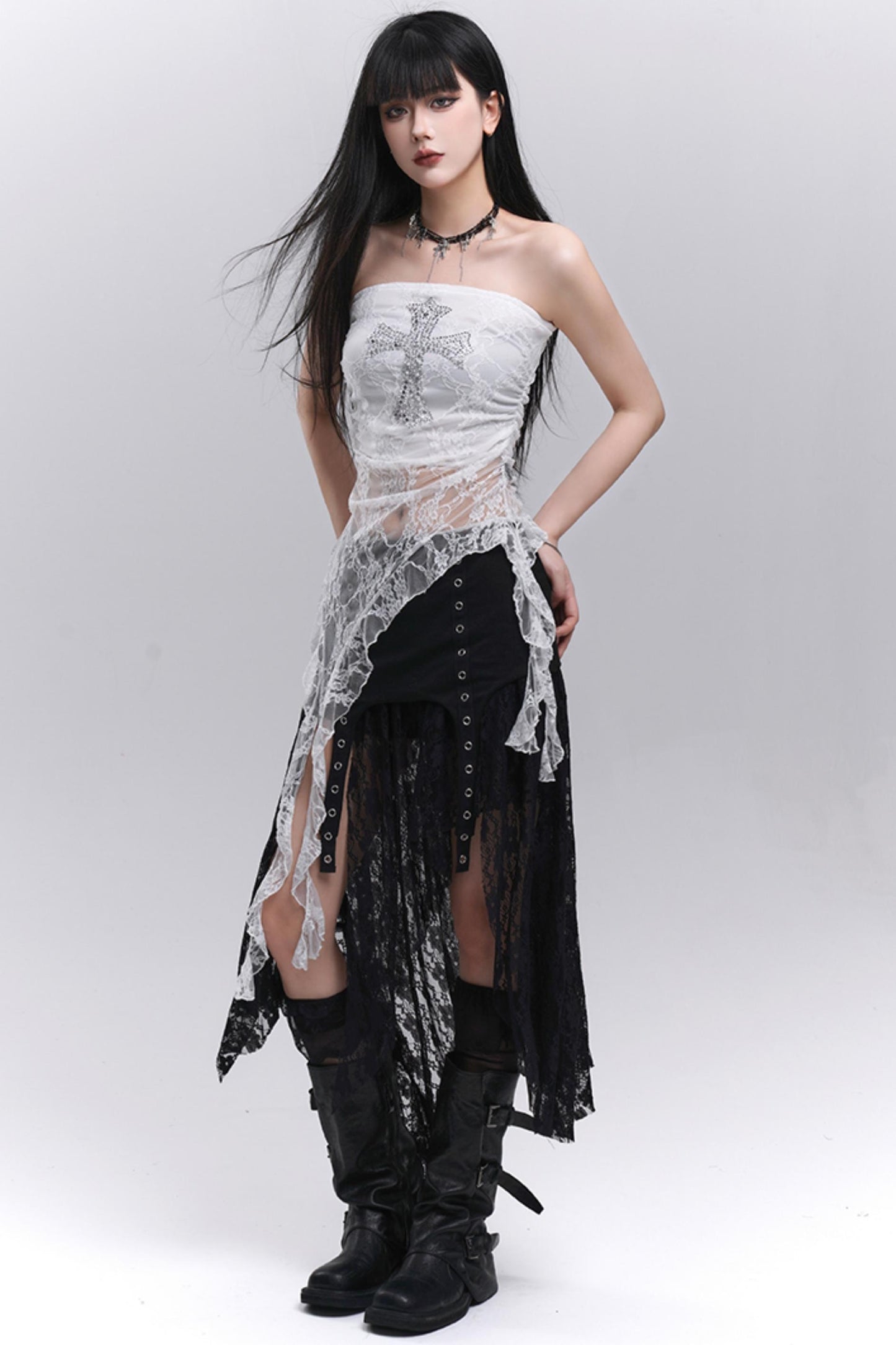 Subculture Vibes Black Skirt