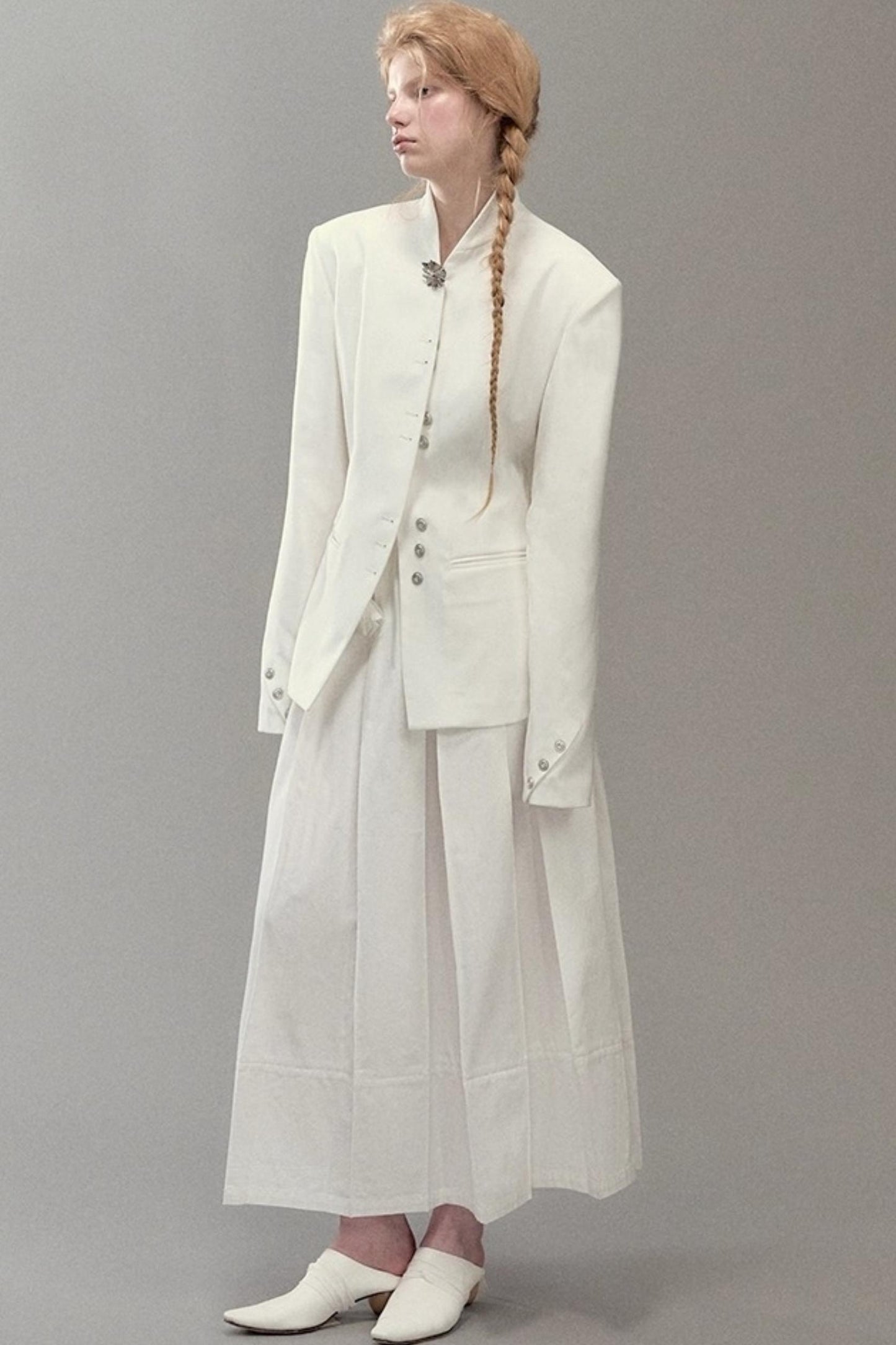 Shoulder Cut Moon Marks Blazer