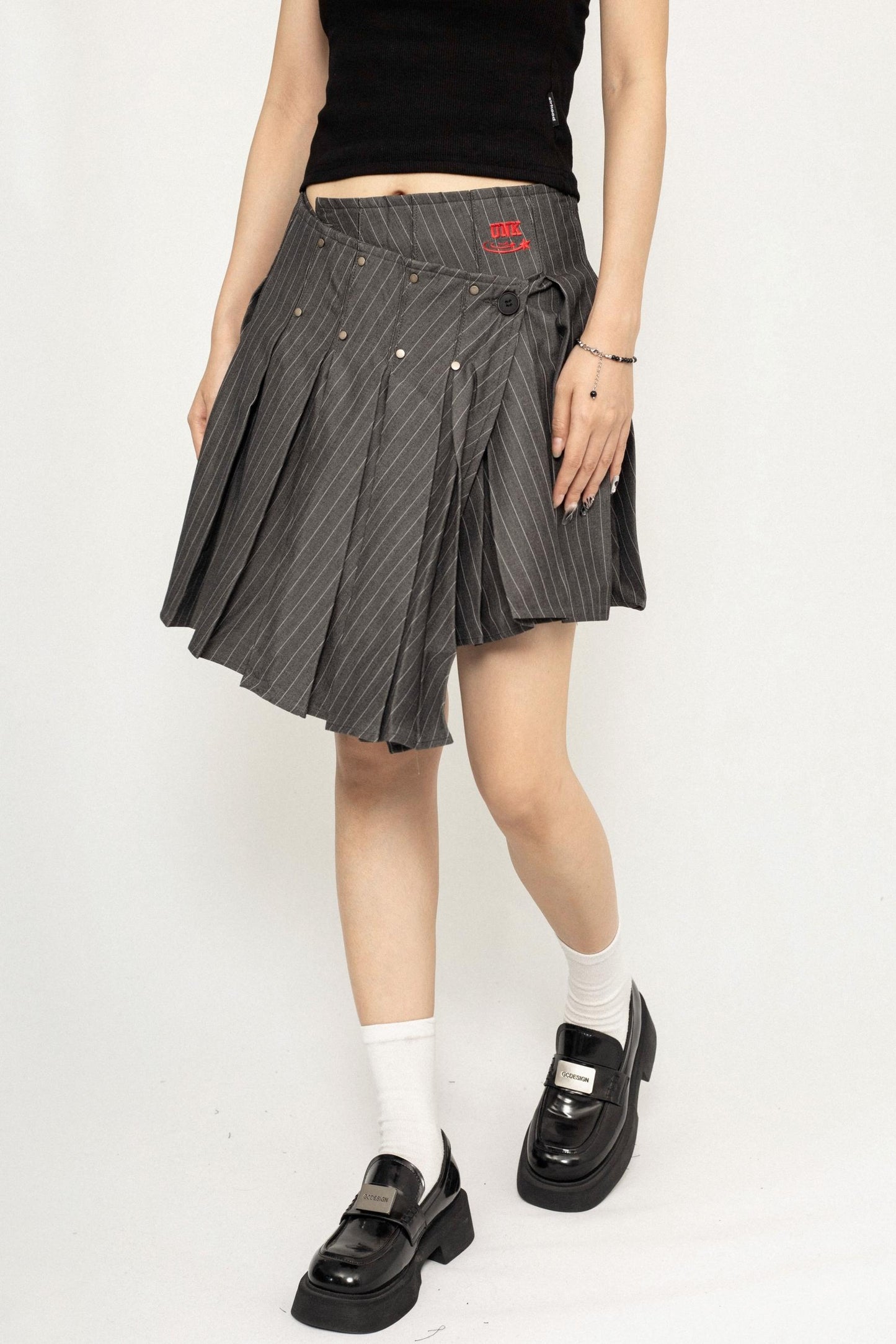 College Style Irregular Skirt