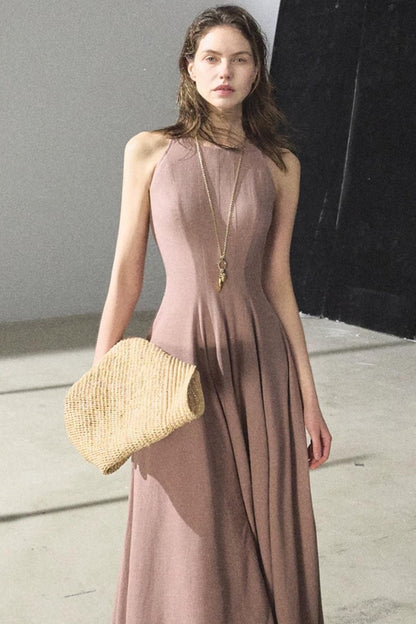 Shimmering Linen Sleeveless Dress