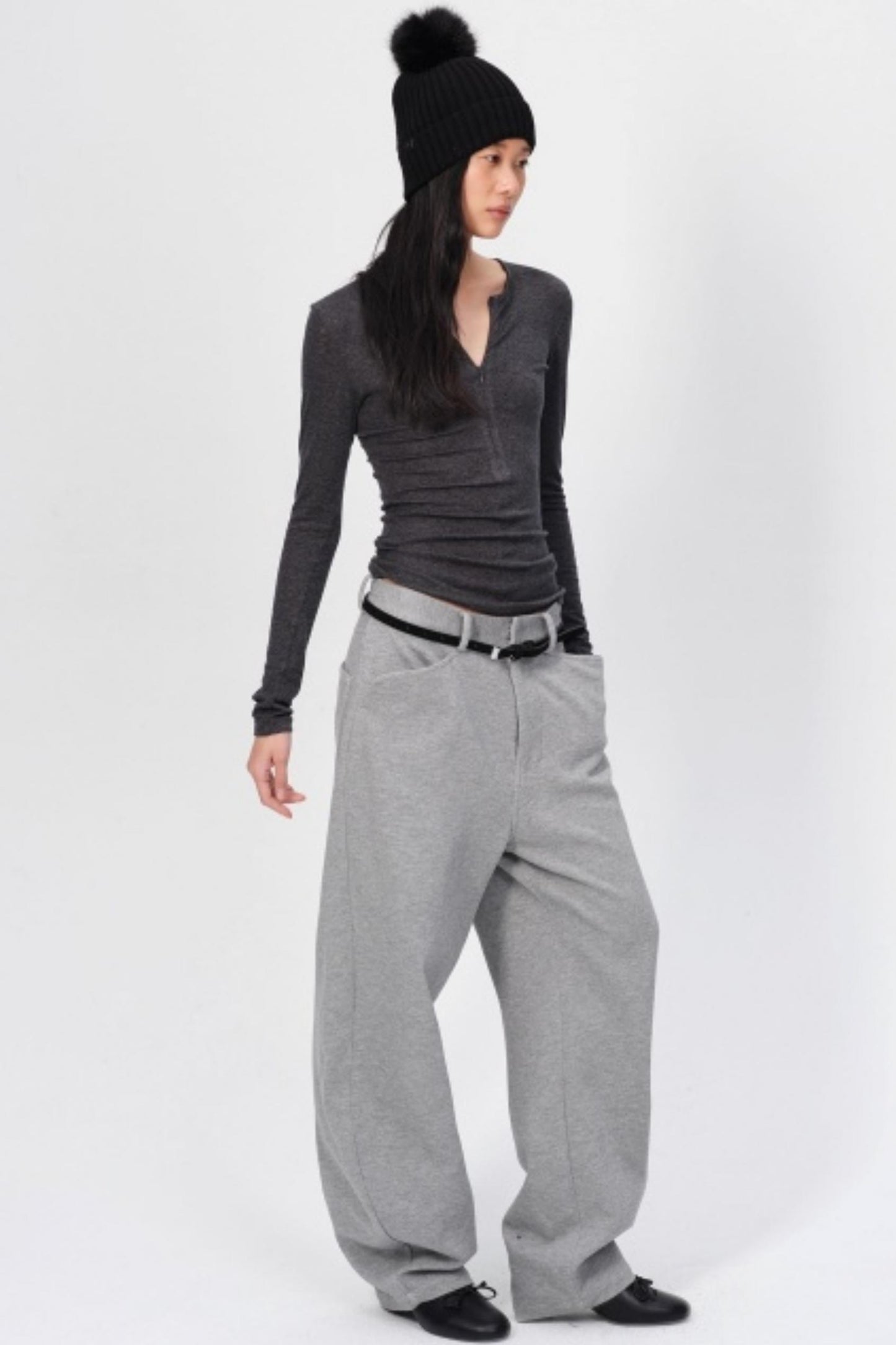 Winter Tencel Wool Slim Top