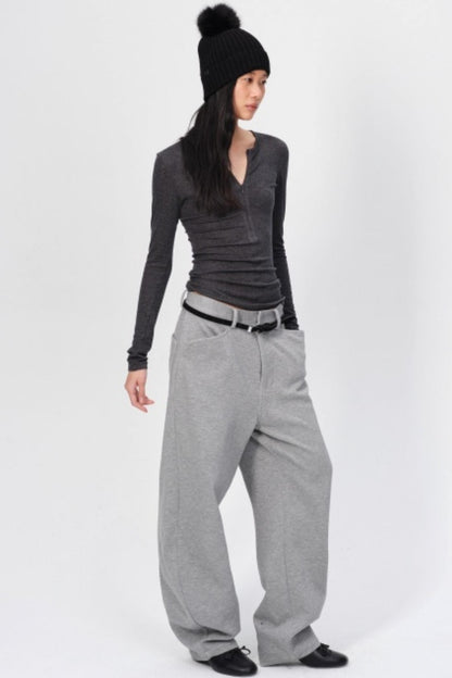 Winter Tencel Wool Slim Top