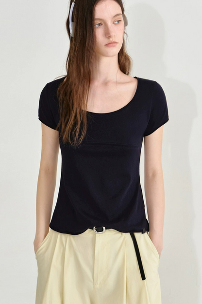 Versatile U-Neck T-Shirt