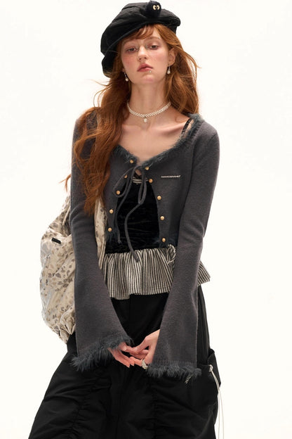 Unique Striped Lace Camisole