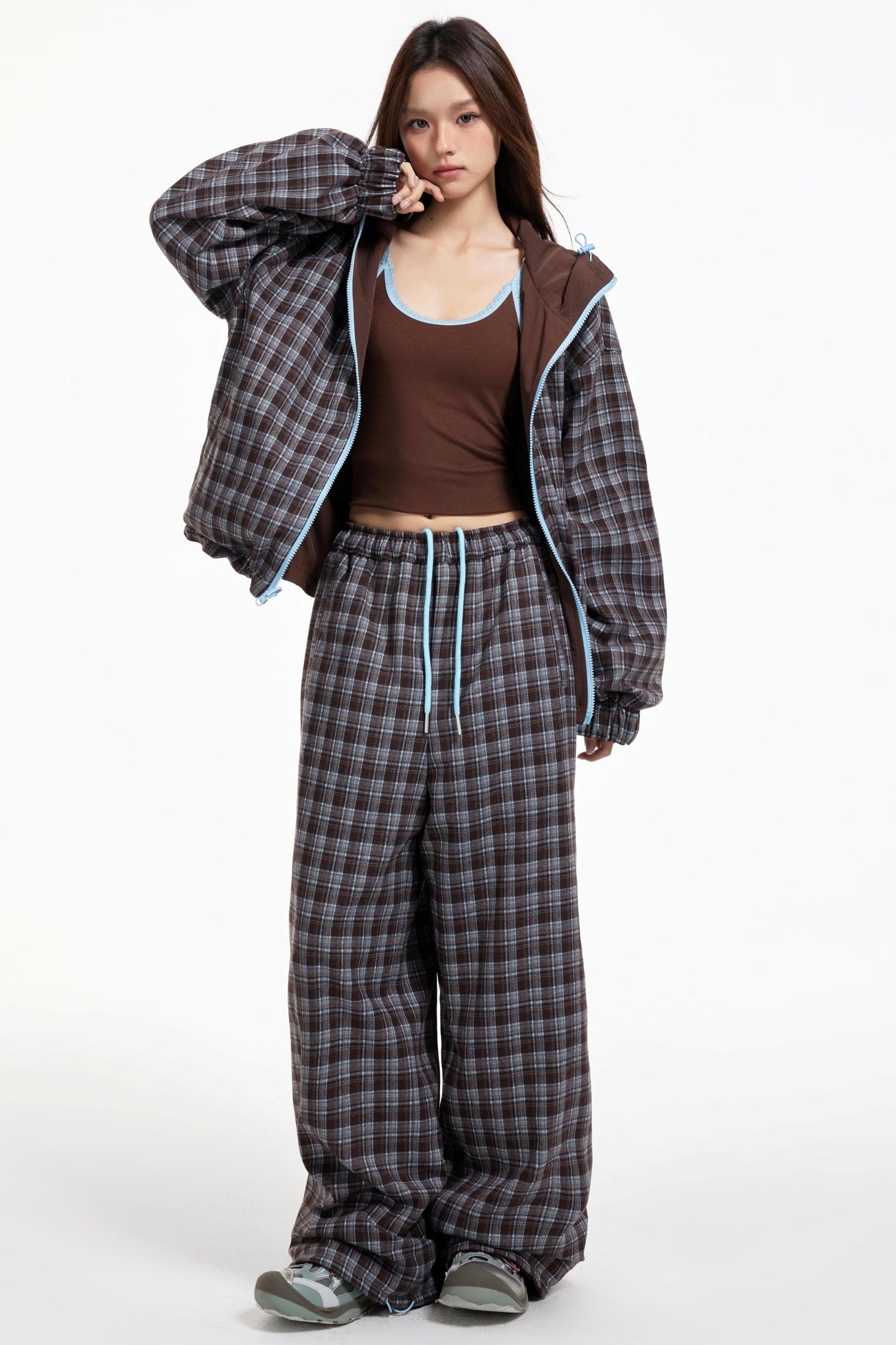 Lux Stripe Hooded Jacket Set-Up