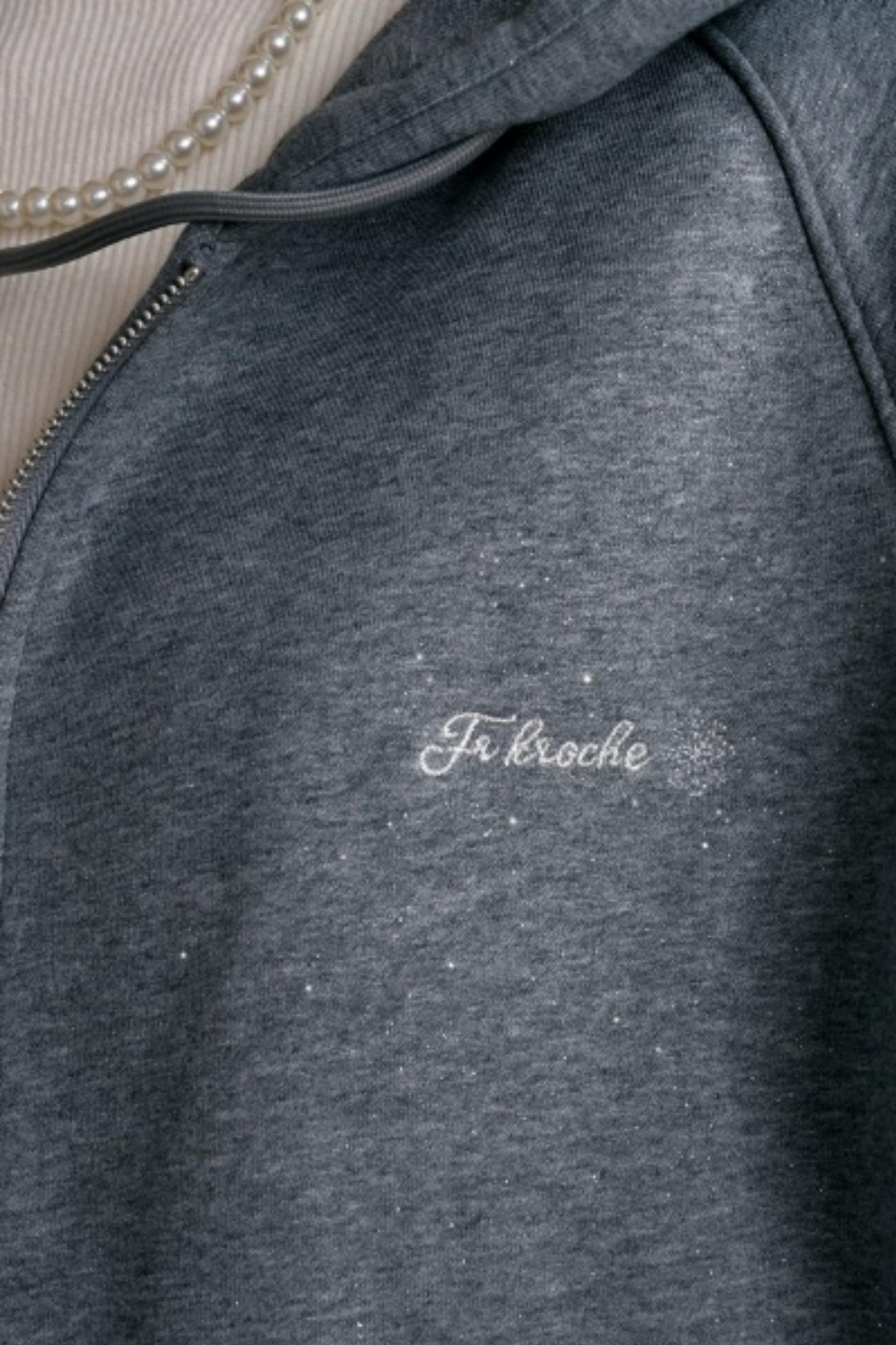 Fine Glitter Hooded Jacket