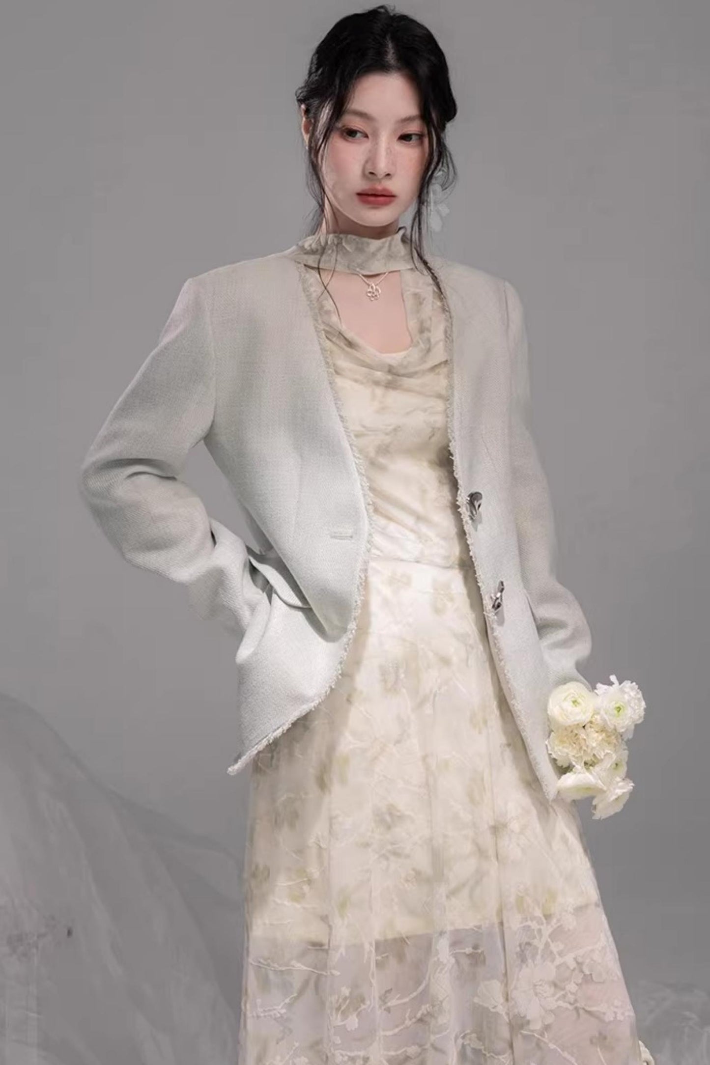 Teal Green Hemp Blazer