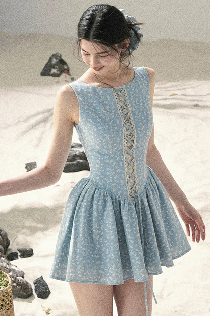 Sage Floral Lace Dress