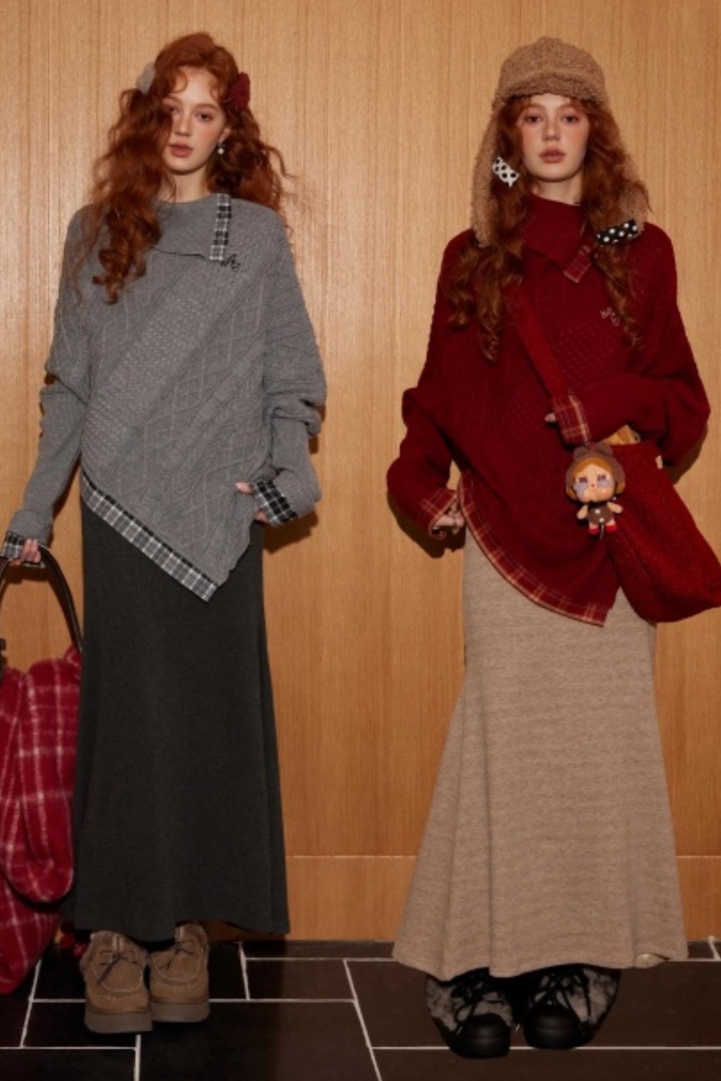 Love Agony Batwing Sweater Set-Up