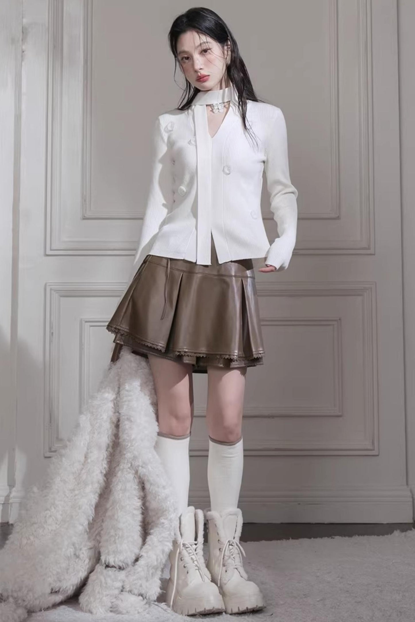 White Moonlight Knit Top