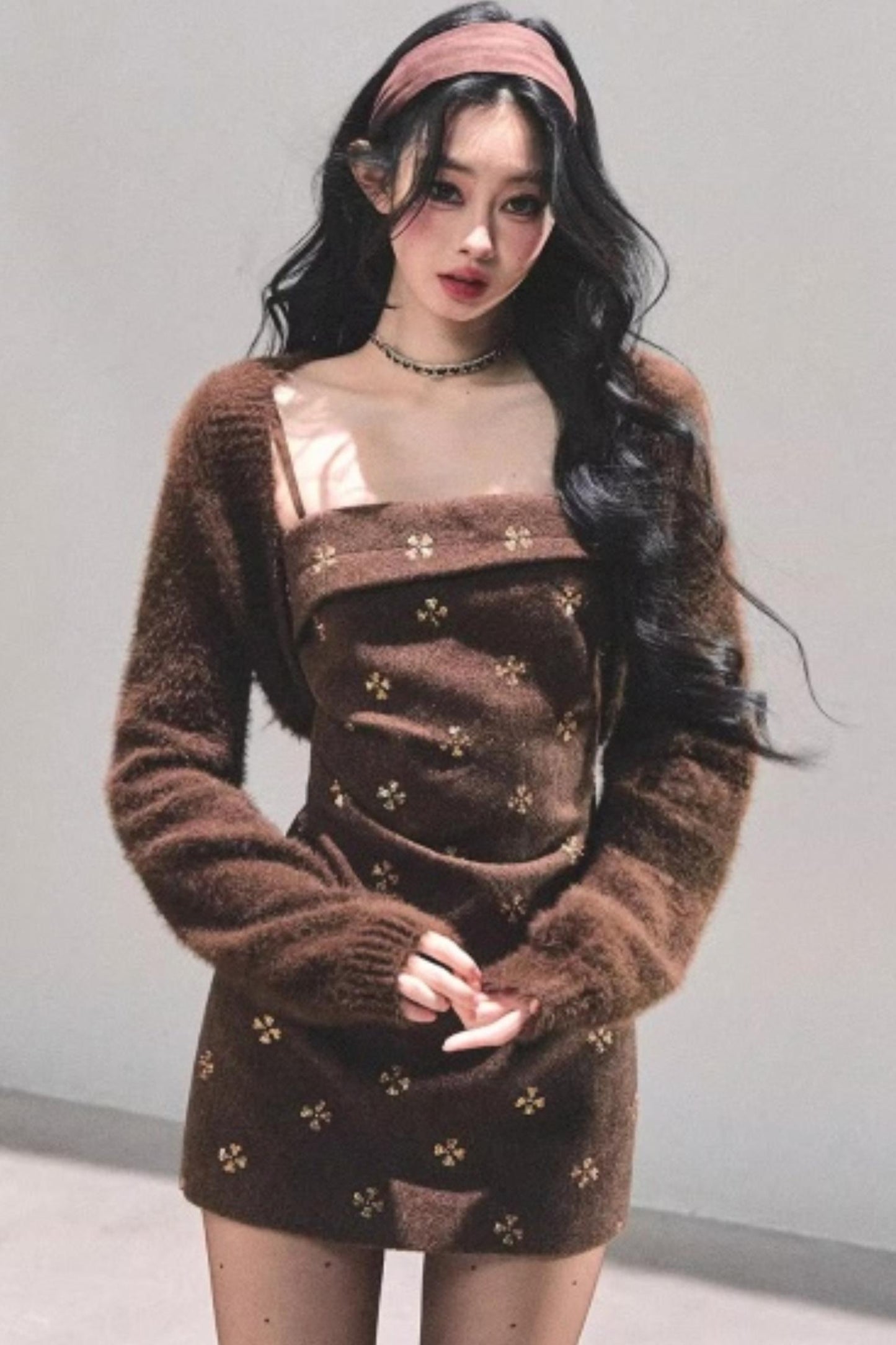 French Wool Suspender Dress Set-Up