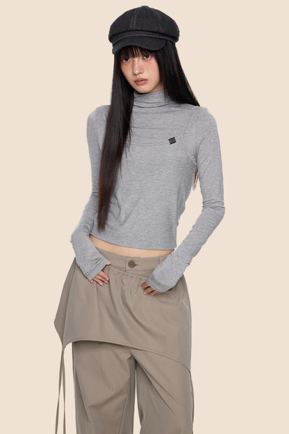 Knit Base Long T-Shirt