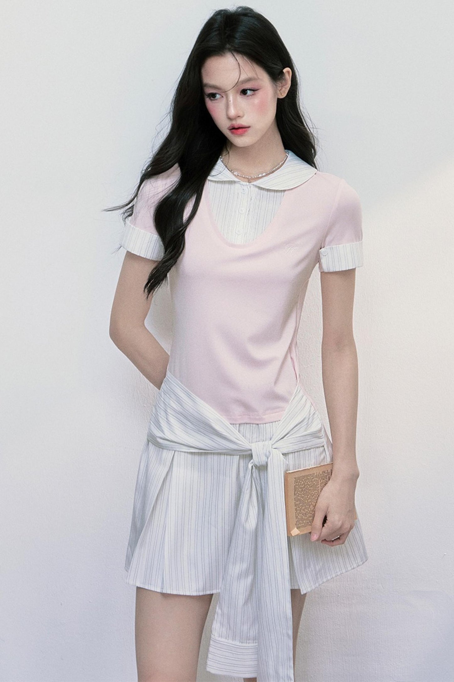 Chic Strappy Shirt Dress