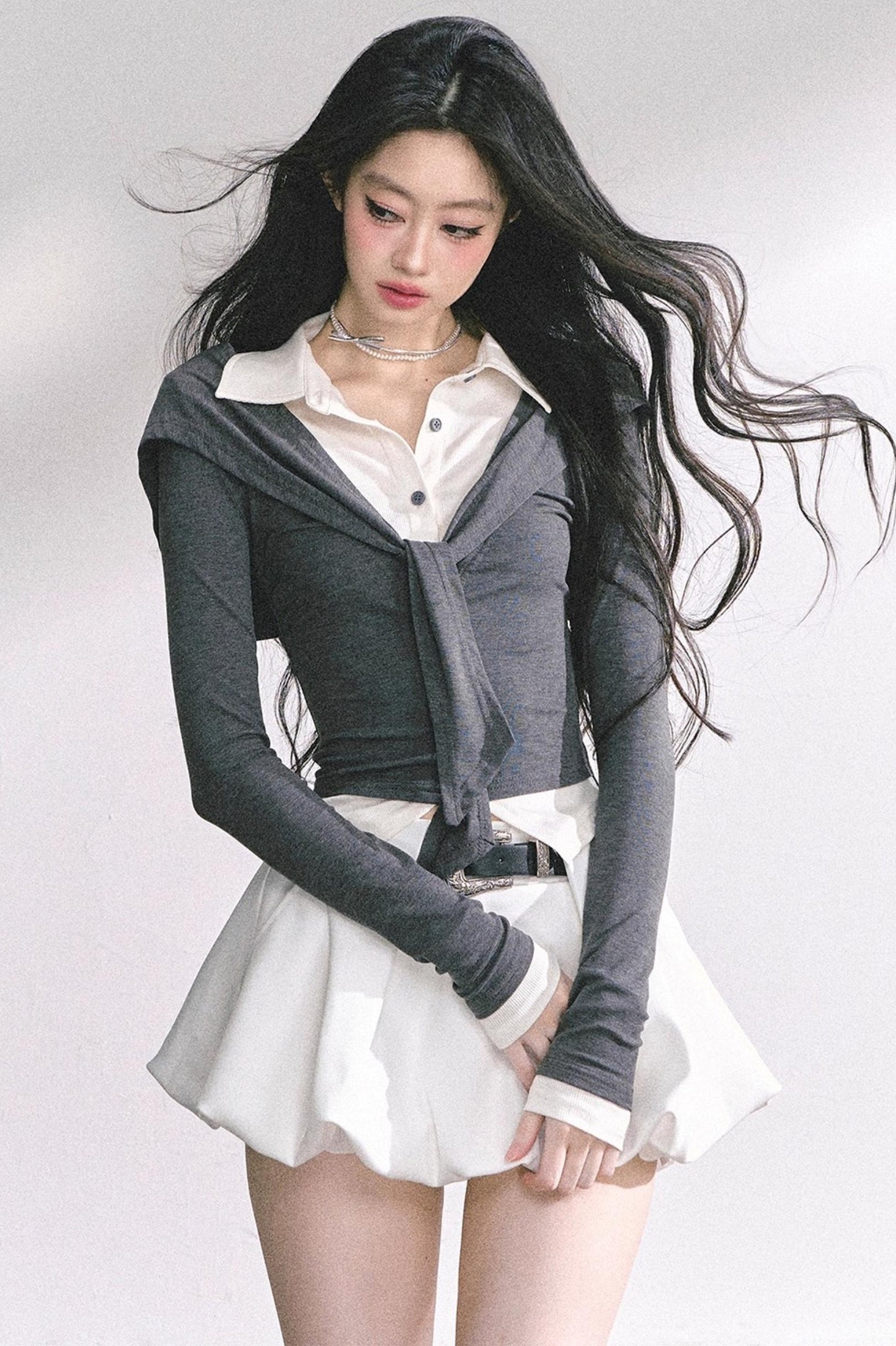 Autumn Waist Slimming Long-Sleeved Tops