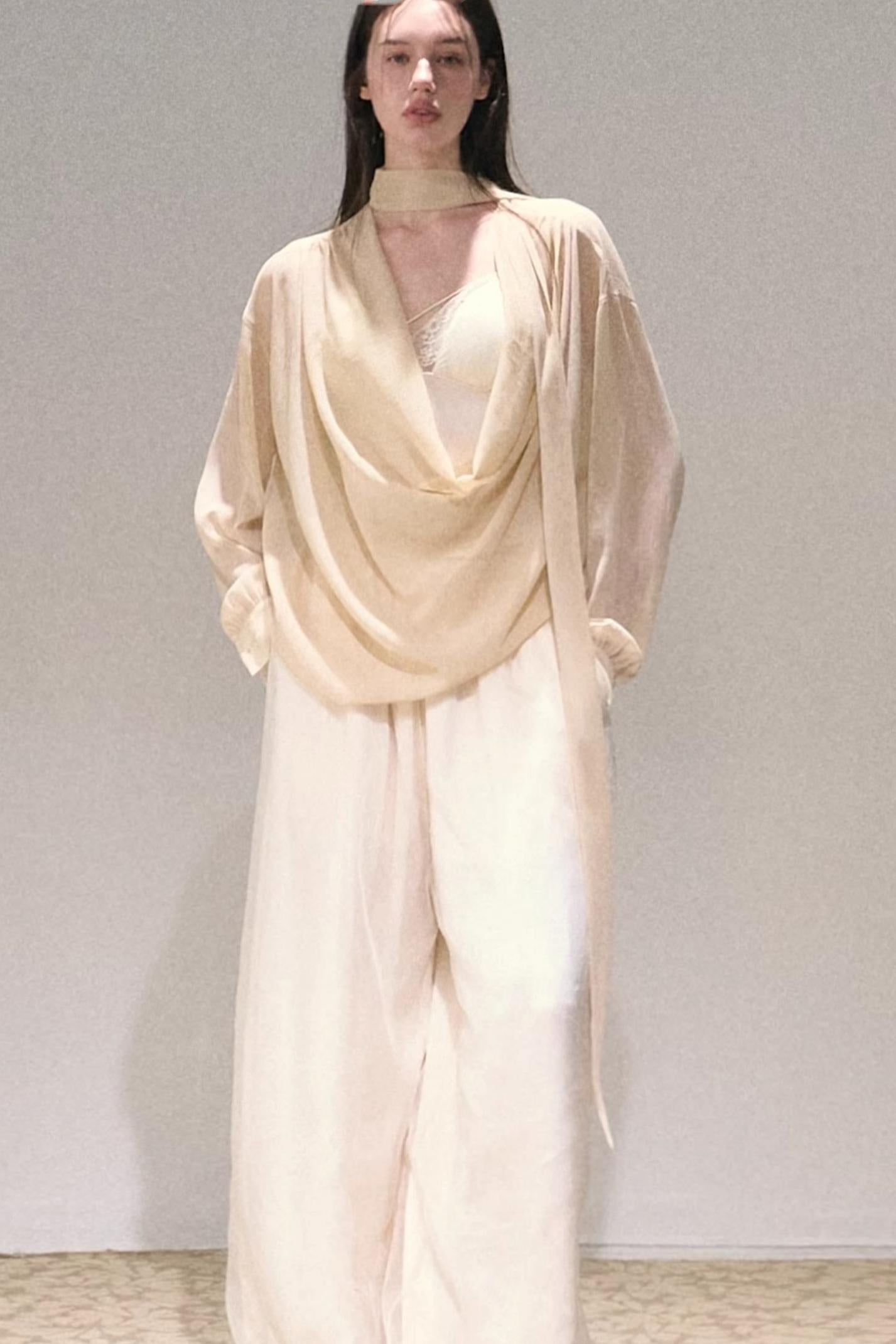 Twilight Chiffon Swing Neck Top