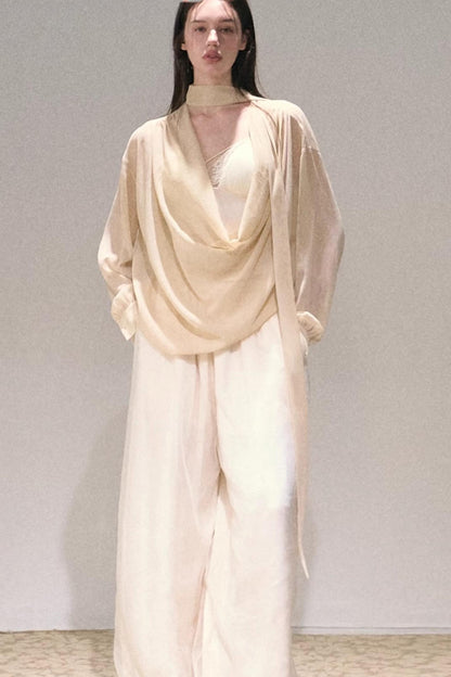 Twilight Chiffon Swing Neck Top