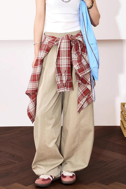 Relaxed Wide-Leg Cotton Pants