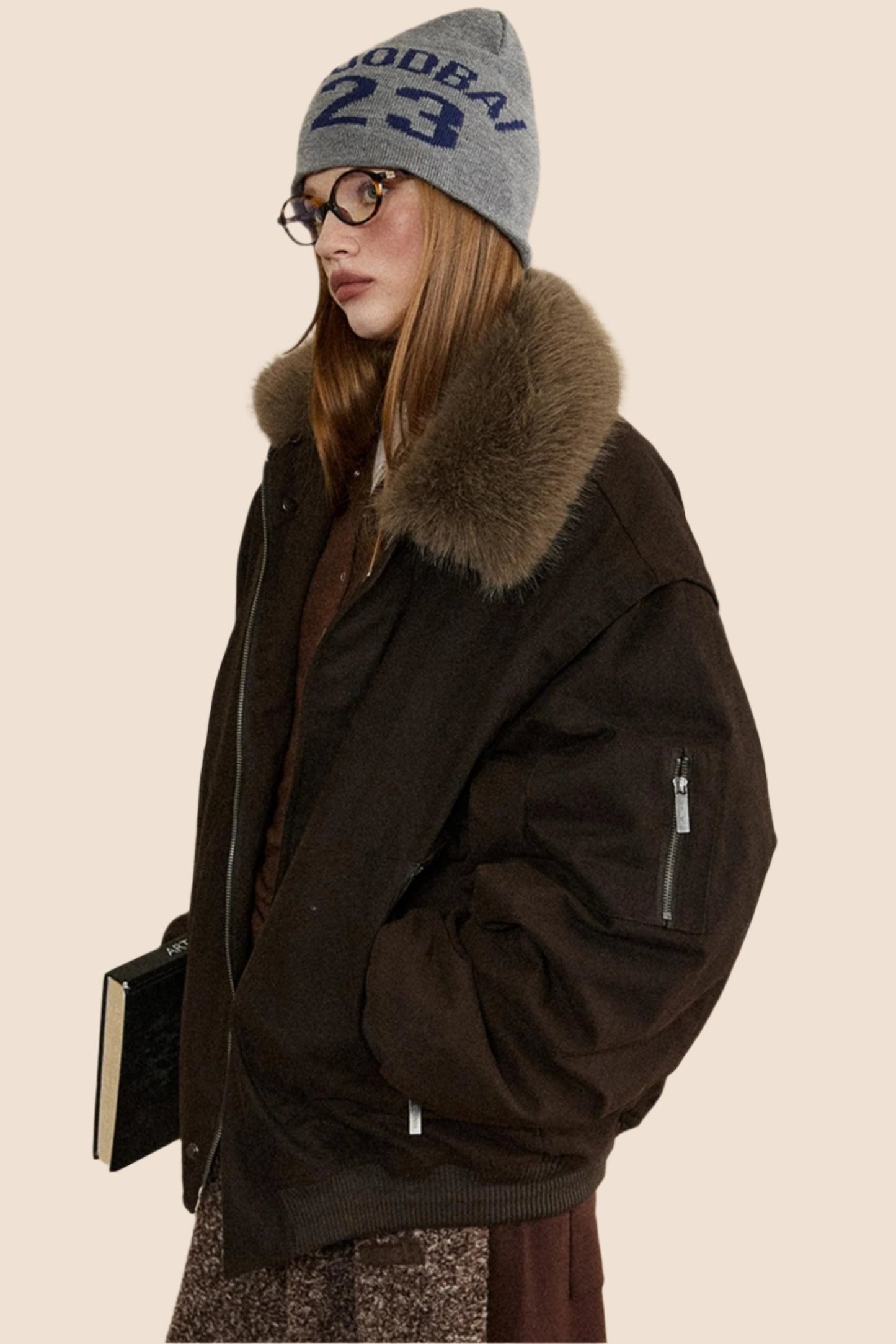 White Duck Down Oversized Jacket