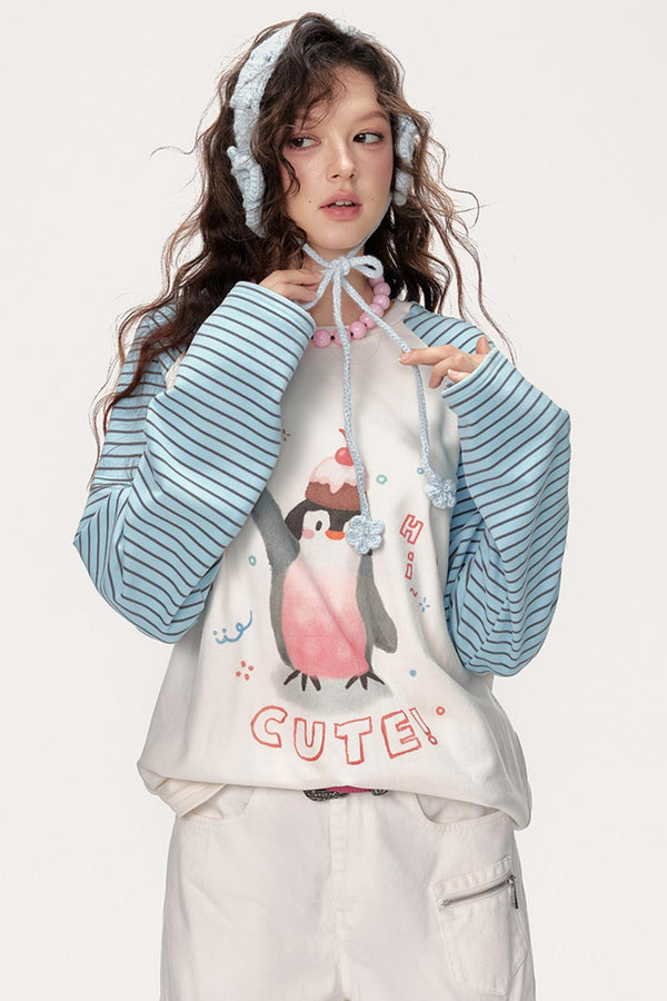 Raglan Striped T-Shirt