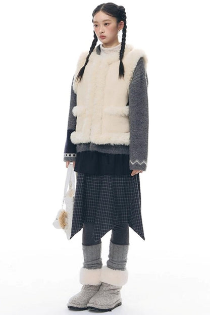 Vintage Reversible Suede Vest Jacket