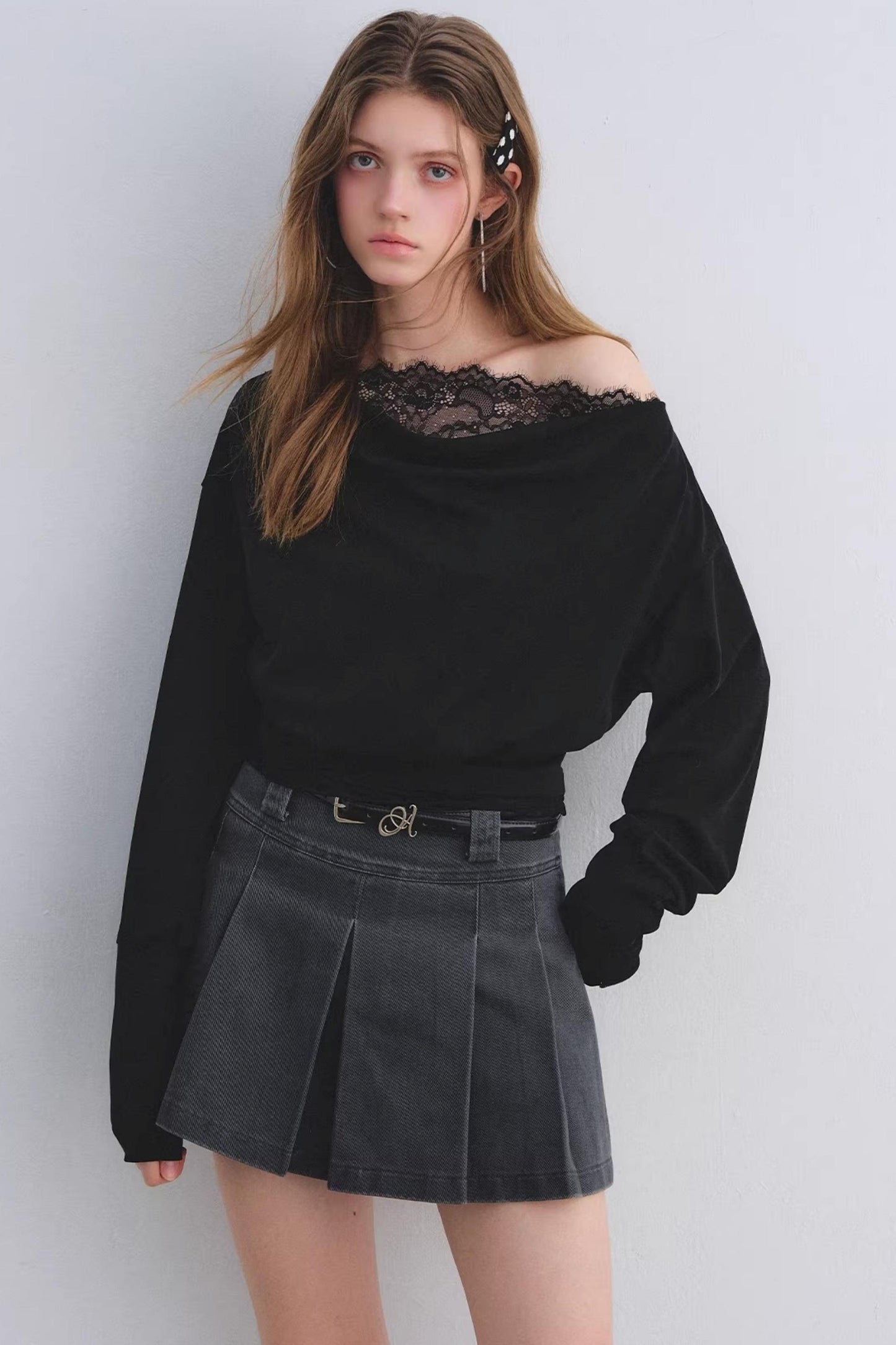 Love Asgony Off-Shoulder Top set-Up