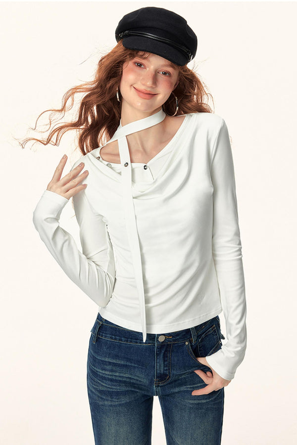 French Ribbon Knit Top