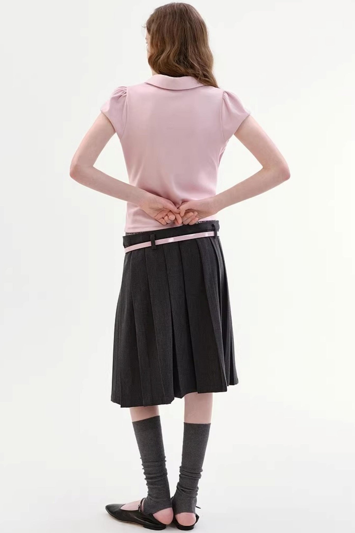 Pink Bud Doll Collar Top