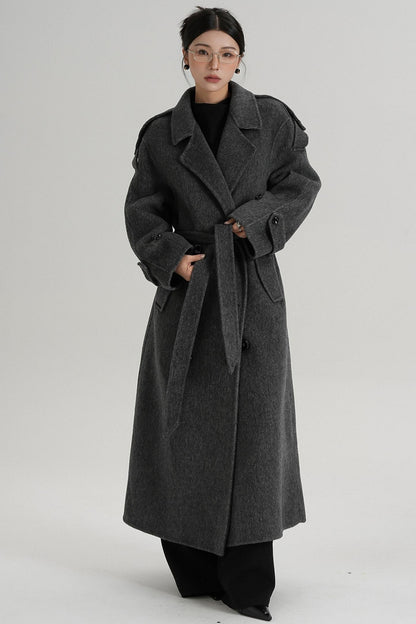 Premium Tailored Wool Blend Coat