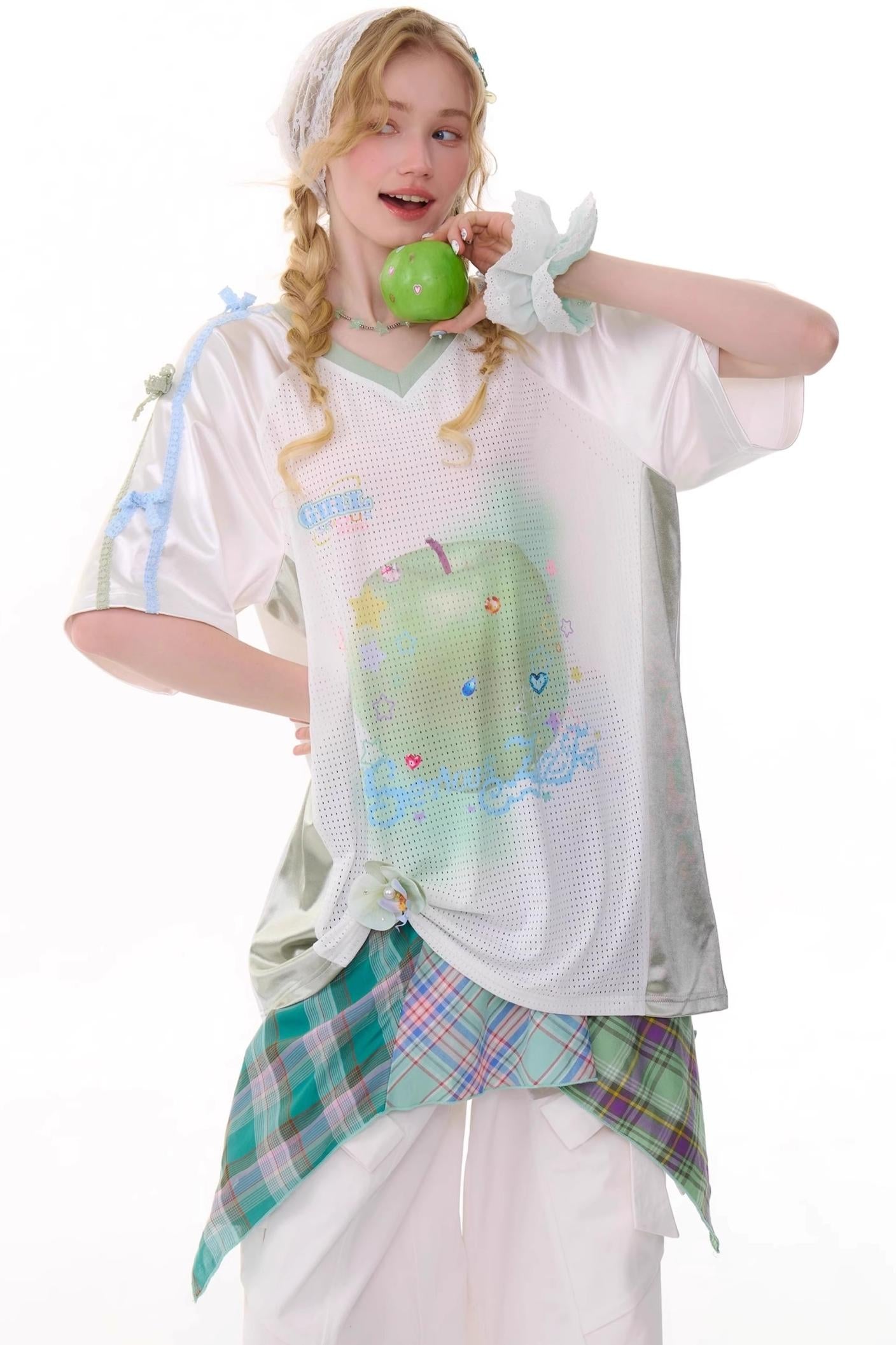 Summer Apple Print Tee