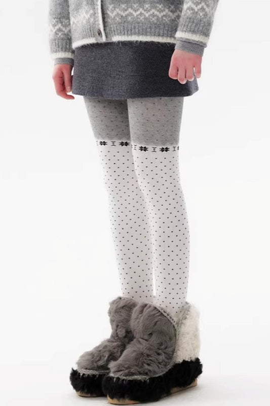 Ballet Girl Polka Dot Tights Leggings