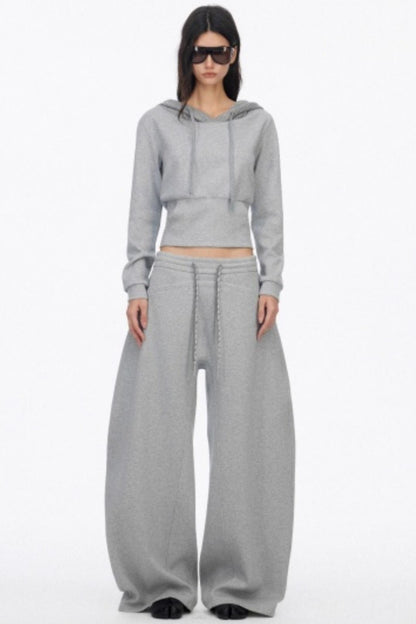Classic Wide-Leg Fleece Sweatpants