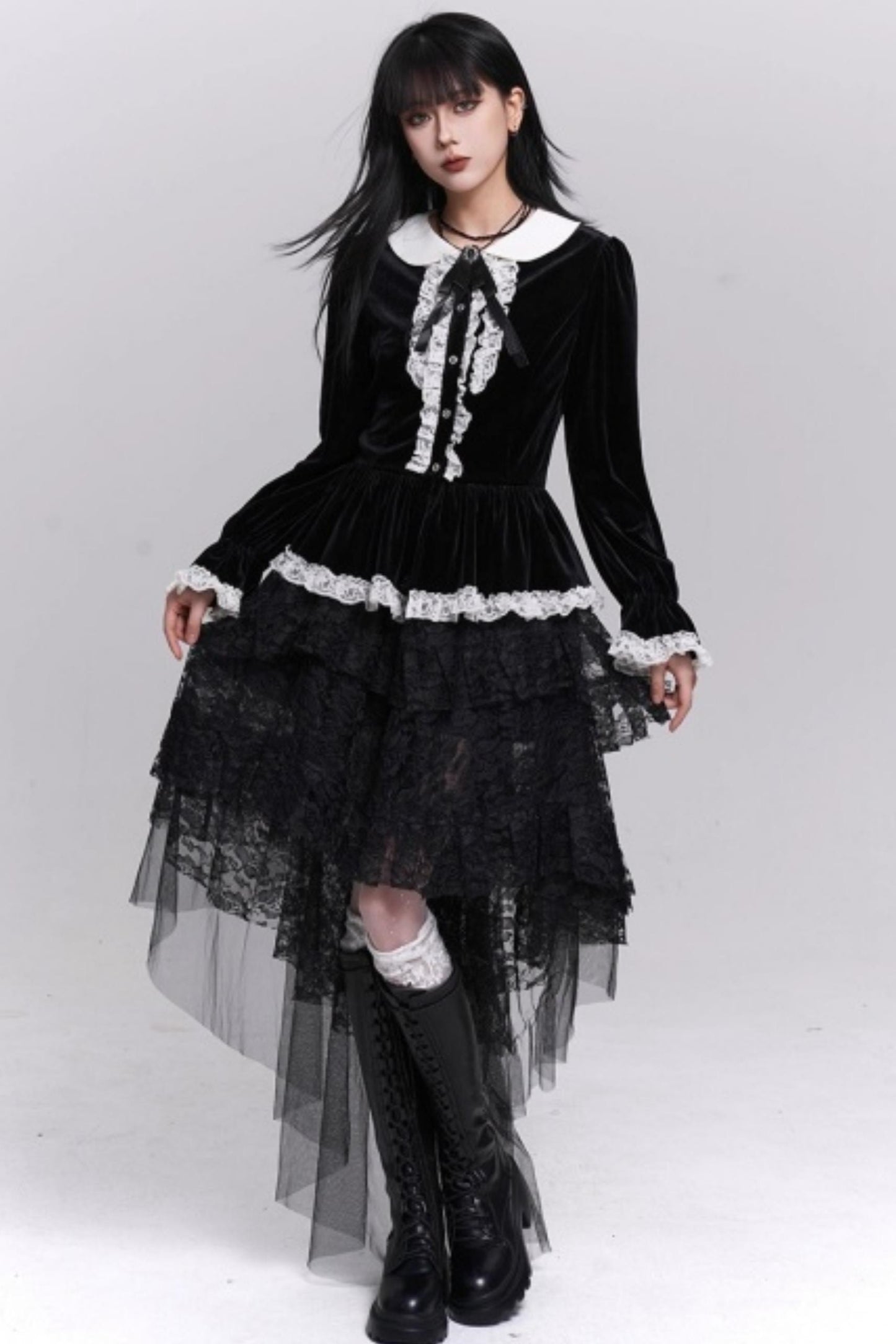 Velvet French Court Top