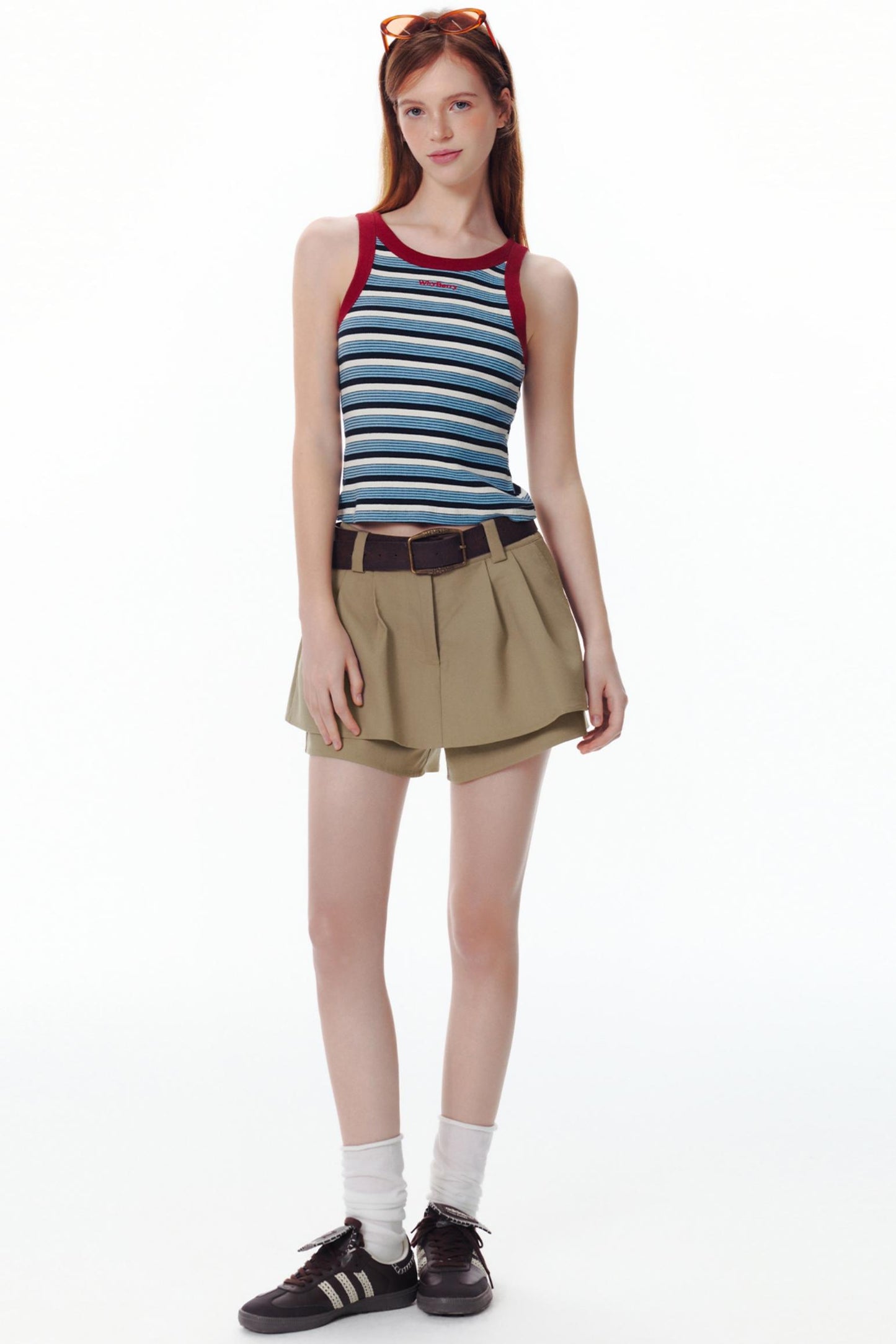 Summer Colorblock Striped Tank Top