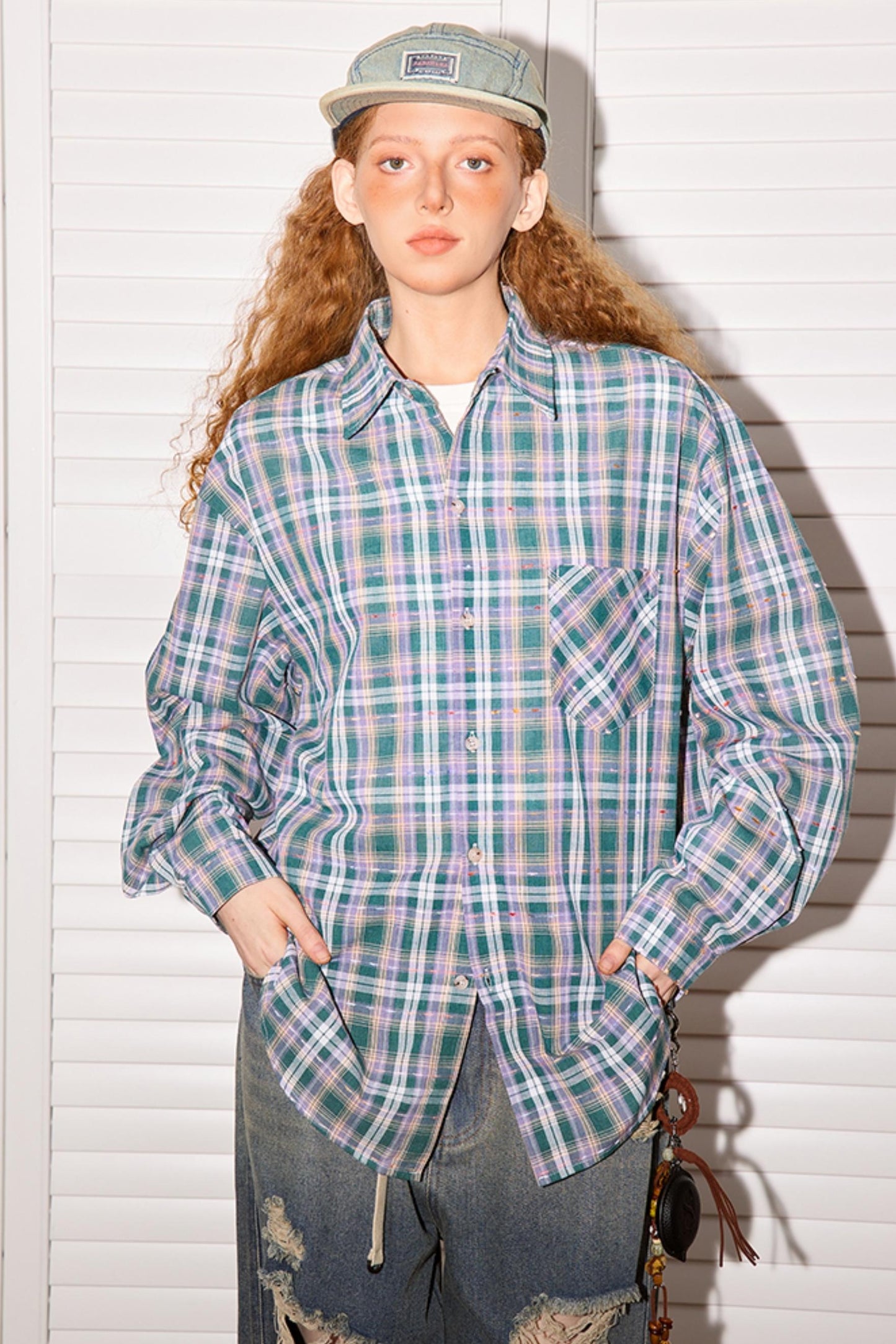 Retro Loose Check Shirt