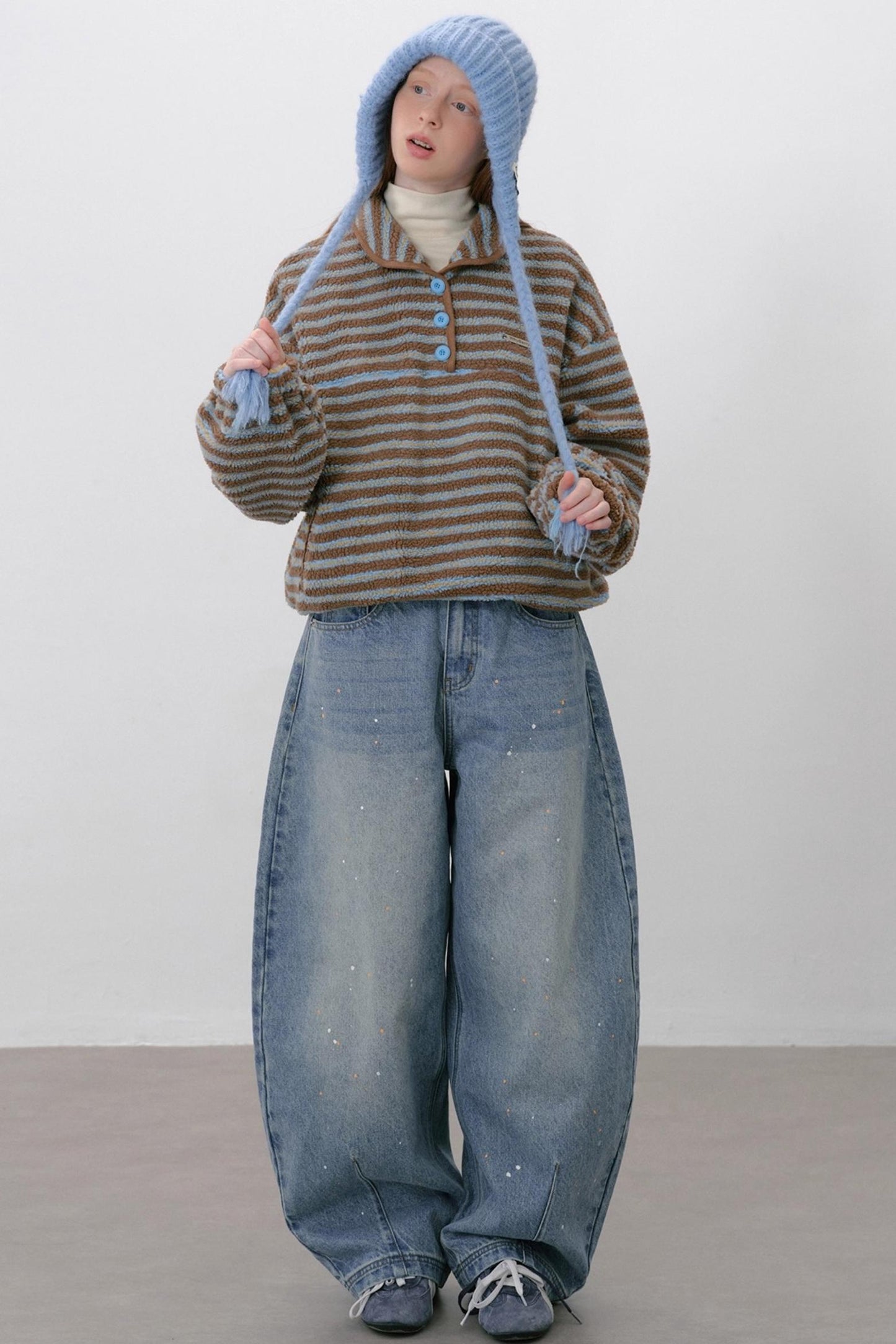 Sea Salt Striped Wool Sweater