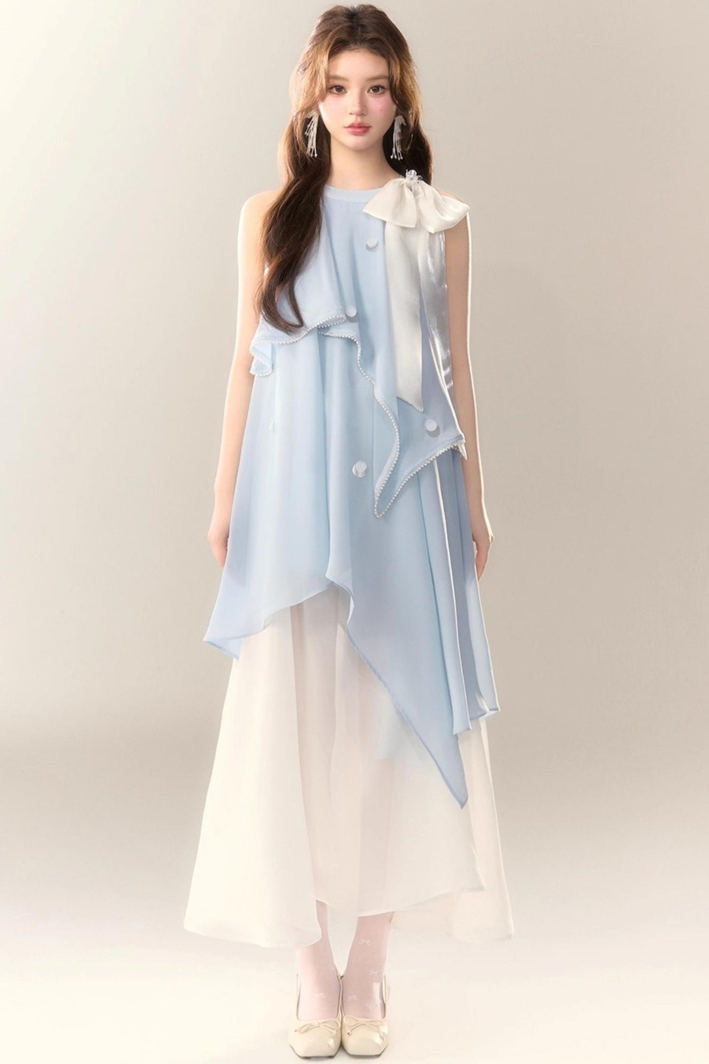 Blue Mermaid French Halterneck Resort Dress