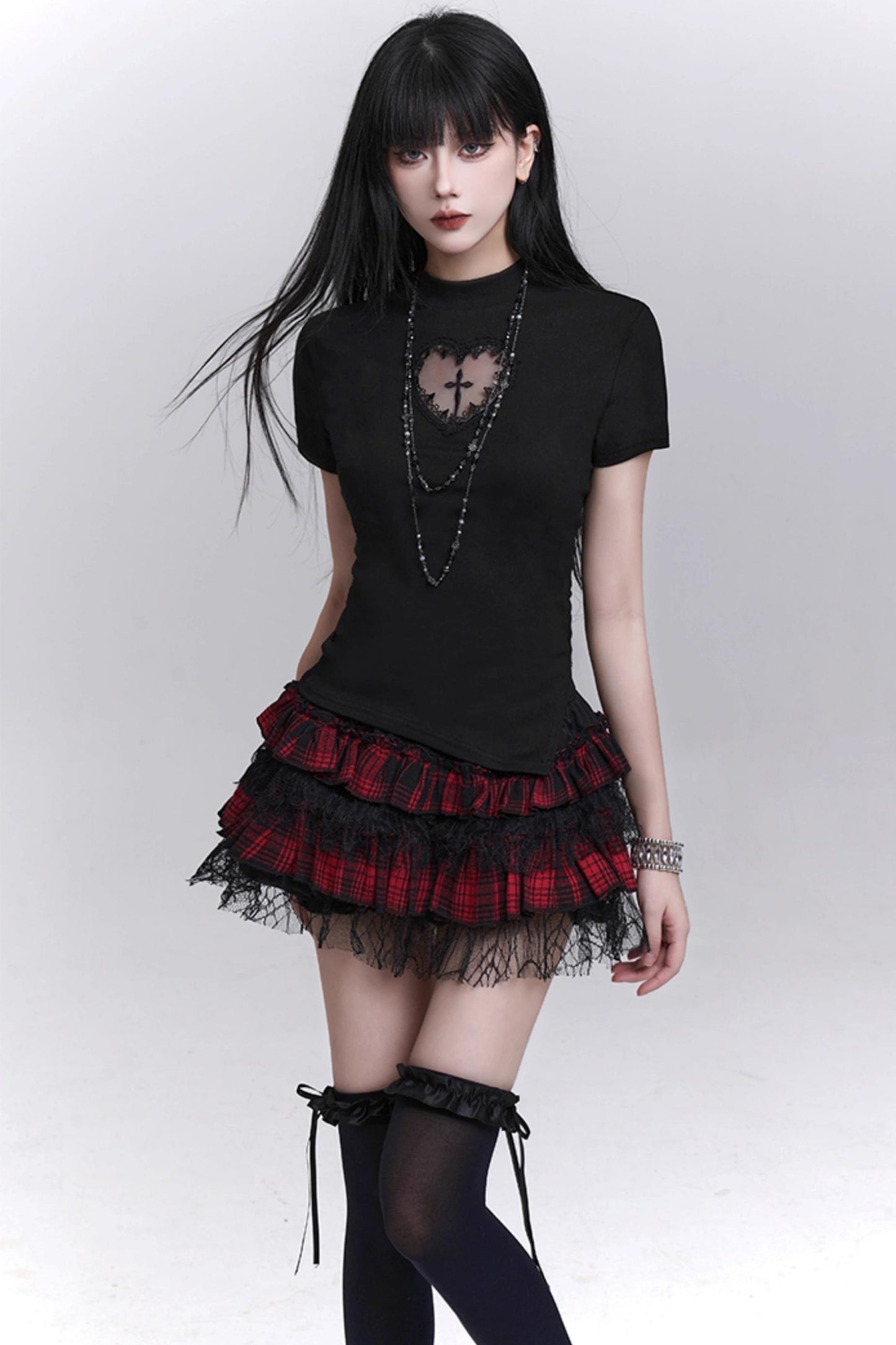 Curve Line Slim Skirt